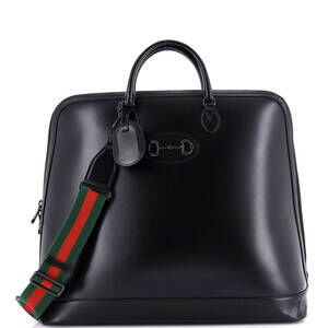 Gucci Horsebit Web Duffle Bag Leather #210319G19B